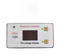 Módulo de interruptor de corte de baja tensión de batería de 12 V con umbral ajustable de apagado/encendido, control de carga de 20 A, indicador LED, para ácido de 12 V y iones de litio