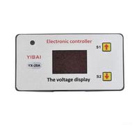 Módulo de interruptor de corte de baja tensión de batería de 12 V con umbral ajustable de encendido/apagado, control de carga de 20 A, indicador LED, para baterías de plomo-ácido/iones de litio de 12