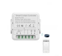 Módulo de interruptor de cortina inteligente con control remoto RF433 para Tuya para WiFi para Zigbee, activación por voz para Alexa y Google Home, función de sincronización (Zig-bee)