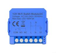 Módulo de interruptor de luz con carcasa ABS, opciones de interruptor basculante y palanca controlada por voz de bajo voltaje, automatización del hogar WiFi, compatible con (AC110V-240V)