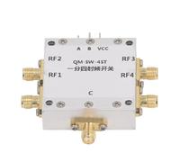 Módulo de interruptor Gearwell RF, interruptor de RF de microons, módulo de interruptor electrónico, interruptor SP4T de ban ancha, 0.1-6GHz de alto aislamiento Pérdi de inserción