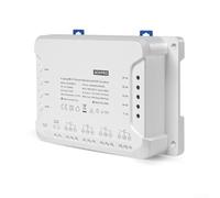Módulo de interruptor inteligente de 4 vías para 4 canales PRO R34CH R3 con aplicación y control de voz, cuenta con varios modos de trabajo, incluyendo autobloqueo e interbloqueo (para Sonoff1 4CH R3)