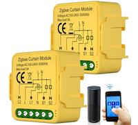 Módulo de interruptor inteligente de persiana con WiFi, módulo de interruptor de persiana inteligente Tuya 2,4 GHz, control de persiana inteligente, control de aplicación, temporizador para motor de