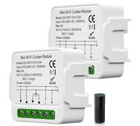 Módulo de interruptor inteligente de persiana Tuya WiFi, módulo de interruptor de persiana inteligente de 2,4 GHz, control de persiana inteligente, control de aplicación, temporizador para motor de