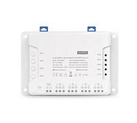 Módulo de interruptor inteligente WiFi de 4 canales para Sonoff 4CH R3 PRO R3, relé controlado por RF montado en riel con control de voz de aplicación, plástico blanco (4CH Pro-R3)