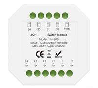 Módulo de interruptor inteligente Zigbee 3.0 de 16 A, control de carga, compatible con aplicación Tuya y asistentes de voz, programación remota, control de grupo, cuenta regresiva y última (para