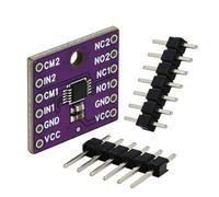 Módulo de interruptores analógicos SPDT doble 10 en actualizaciones de resistencia, ideal para dispositivos de alimentación de batería y sistemas de comunicación, cambio de circuito de comunicación