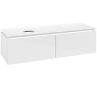 Módulo de lavabo Villeroy & Boch Legato B587, 1400x380x500mm, lavabo lado izquierdo, B58700DH, Color: Blanco brillante