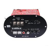Módulo de mejora de audio para coche de 400 W con potencia nominal de 80 W para subwoofer de 8 a 10 pulgadas, conmutación de modo dual y sintonización de frecuencia de graves 30 Hz-200 Hz (óvalo)