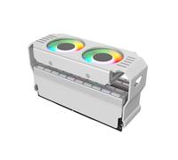 Módulo de Memoria RAM para Caja PC, Disipador Calor ARGB DDR3 A DDR5, 5V, 3 Pines, PWM, 4 Pines, Sincronización Luz, Ventiladores Dobles de 120 mm,