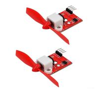 Módulo de motor de ventilador L9110 de 5 V con hélice de 75 mm para kit de extinción de incendios compatible con Arduino, control bidireccional, fácil montaje, diseño compacto, proyectos STEM 50x (B)