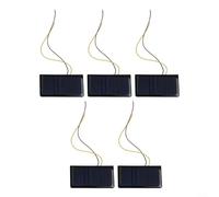Módulo de panel solar 5V 60mA DIY Kit de cargador solar 68x37mm Mini Módulo de energía solar para proyectos al aire libre pequeños dispositivos electrónicos portátiles Energía renovable S (5 piezas)