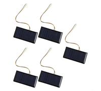 Módulo de panel solar de 0,3 W, 5 V, 60 mA para proyectos de carga solar a pequeña escala, células solares portátiles ligeras para educación y uso en campo (5 piezas)