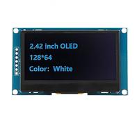 Módulo de Pantalla de 2.42 Pulgadas SSD1309 SPI para Proyectos Bricolaje, LED Orgánico Liviano, Compatible con y Más (#3)