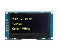 Módulo de Pantalla de 2.42 Pulgadas SSD1309 SPI para Proyectos Bricolaje, LED Orgánico Liviano, Compatible con y Más (#2)