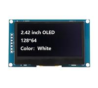 Módulo de Pantalla de 2.42 Pulgadas SSD1309 SPI para Proyectos Bricolaje, LED Orgánico Liviano, Compatible con y Más (#1)