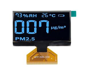 Módulo de Pantalla de diodo orgánico emisor de luz de 2,42 Pulgadas, Pantalla OLED SSD1309 con resolución de 128 x 64, Pantalla autoiluminada Brillante y nítida para Soldadura de (Azul)
