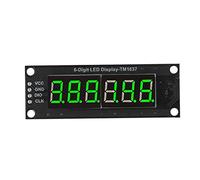 Módulo de Pantalla de Reloj LED, Tubo de Pantalla Digital LED de 0,36 Pulgadas, 6 Bits, 7 Segmentos, Módulo de Pantalla de Reloj LED TM1637 con Luz Verde de 5 V, Pantallas de
