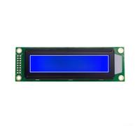 Módulo de pantalla LCD 160 x 32 con controlador ST7920, serie/paralelo, fuente china integrada, compacto 116 x 37 x 12 mm para controles industriales e instrumentación (azul)