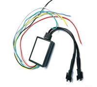 Módulo de pantalla LCD para señal de giro de maletero automotriz y controlador de luz de flujo secuencial, voltaje dual de 12 V/5 V, compatible con sistemas de luces traseras de coche