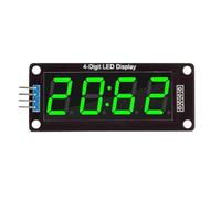 Módulo de pantalla LED estable de 0.56 pulgadas, 4 dígitos, siete segmentos, tubo digital, interfaz SPI simple, módulo de visualización de reloj opcional de varios colores