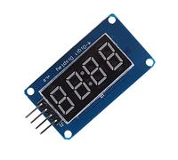 Módulo de pantalla LED, pantalla LED de luz roja con pantalla de 7 segmentos con brillo ajustable