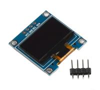 Módulo de pantalla OLED de 0.96 pulgadas para interfaz Arduino IIC Pantalla de 128 x 64 píxeles Montaje PCB compatible con uso estándar de placa de pruebas (blanco)