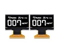 Módulo de pantalla OLED de 1,3 pulgadas, 2 uds., pantalla de cristal líquido con resolución 128x64 y interfaz de 30 pines, capa plástica flexible para proyectos de electrónica DIY (MRA103-1 (blanca))