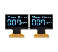 Módulo de Pantalla OLED de 1,3 Pulgadas, módulo de Pantalla de Cristal líquido con resolución de 128 x 64 y Interfaz de 30 Pines, módulo de diodo orgánico emisor de luz para (MRA103-1(Azul))