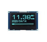 Módulo de Pantalla OLED de 2,42 Pulgadas (128 X 64), Interfaz Serial SSD1309 SPI I2C, Pantalla LCD de Alta Definición Azul.