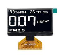 Módulo de Pantalla OLED SSD1309 de 2,42 Pulgadas | Resolución 128x64 Pantalla Luminosa incorporada | Instalación de Soldadura para proyectos de microcontroladores/electrónica de (White)