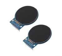 Módulo de pantalla TFT redondo de 1.28 pulgadas, resolución de 240 x 240 con controlador GC9A01 para interfaz Arduino SPI IPS ángulo de visión completo 3-5V azul