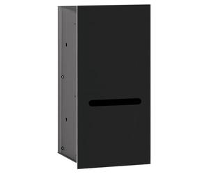 Módulo de papel WC emco asis 2.0 - modelo empotrado, bisagra de puerta a la izquierda, 972427522, Color: Aluminio/negro