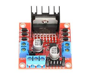 Módulo de Placa de Controlador de Motor DC, LN298N H Bridge 5-35V 0-36mA para Conducir Motor Paso a Paso Smart Car Robot