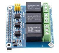 Módulo de placa de relé de potencia Módulo de relé para Raspberry Pi, placa de expansión de relé para Raspberry Pi, con tapa de puente de selección de relé para Raspberry Pi A + / B + / 2B