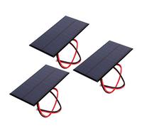 Módulo de potencia de silicio policristalino de Panel Solar DC 6V 1W de 3 uds con Cable de 30cm para proyectos solares de bricolaje