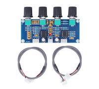 Módulo de Preamplificador DC 12V-24V Preamplificador de Doble Canal NE5532 Tablero de Tonos Amplificador Digital Módulo de Preamplificador de Audio con Cable