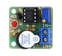 Módulo de protección de baterías, unidad de alarma de detección de doble voltaje con sensibilidad personalizable para aplicaciones de 9 V y 12 V, placa de seguridad de sobredescarga de batería