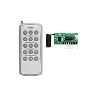 Módulo de Puerto Serie Inalámbrico 433M, Módulo de Comunicación Flash TTL, Placa Adaptadora con Control Remoto de 15 Teclas