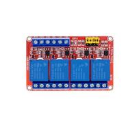 Módulo de relé 1, 2, 4, 8, 5V, 12V con optoacoplador, protector disparador alto y bajo nivel for proyectos bricolaje AVR MCU(4 Channel 12V)