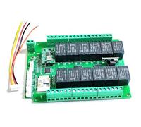 Módulo de relé 12 canales con entrada interruptor RF433 y conexión Wi-Fi o Zigbee Tuya; controlador remoto inalámbrico for hogar inteligente(Zigbee 7V to 27VDC)