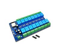 Módulo de Relé DC5V-12V ESP32 16 Way Development Board ESP32-WROOM Módulo de Desarrollo Secundario Relay Board para Smart Home