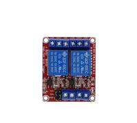 Módulo de relé de 1-8 canales, 5V-24V, soporte de escudo, disparador de y bajo(2 Channel Relay 12V)