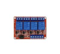 Módulo de relé de 1-8 canales, 5V-24V, soporte de escudo, disparador de y bajo(4 Channel Relay 24V)