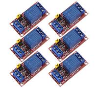Módulo de Relé de 1 Canal 5V con Aislamiento Optoacoplador Soporte de Alto y Bajo Nivel de Disparo de Expansión para Arduino 6 Piezas