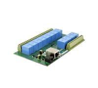 Módulo de Relé de 12 canales Placa de Relé de Control Remoto de Desarrollo Secundario Ethernet RJ45 Compatible con Protocolos de Comunicación TCP/UDP/MQTT (Solo Tablero)