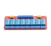 Módulo de relé de 8 canales, interruptor de módulo de relé de placa DC 5V/12V/24V con disparador de bajo de aislamiento OPTO(24V)