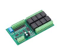 Módulo de relé de 8 Canales Placa de relé de Bloqueo automático Respuesta rápida con función de reinicio de Hardware DC 24 V para Sistemas automatizados