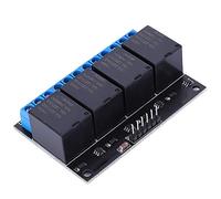 Módulo de relé de bloqueo automático biestable de 4 canales Botón MCU Interruptor de control de nivel bajo Precisión de 5 V para control de automatización
