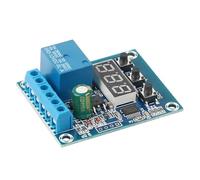 Módulo de relé de control de voltaje digital de 9 V, 12 V y 24 V CC, placa de control de interruptor de relé, módulo de voltímetro LED, monitor de carga y descarga OUYNIEI(9V)